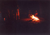 Cosy campfire every night: E9