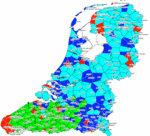 Mijn eerste clusterkaart van de Nederlandse dialecten op basis van syntactische data