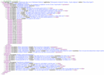 De syntactische data in XML formaat, zoals deze wordt ingelezen door mijn sync programma