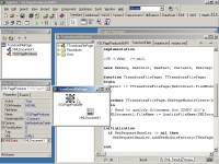 De Code Editor is in Delphi 6 voorzien van contextgevoelige tabbladen.