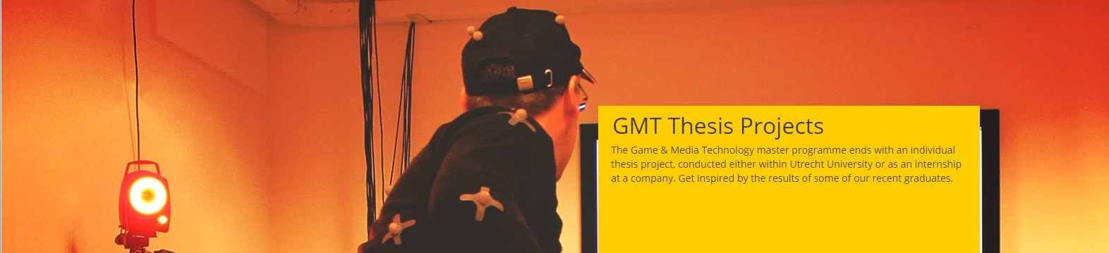 The GMT thesis projects website allows students to dissiminate their work to a broad audience.